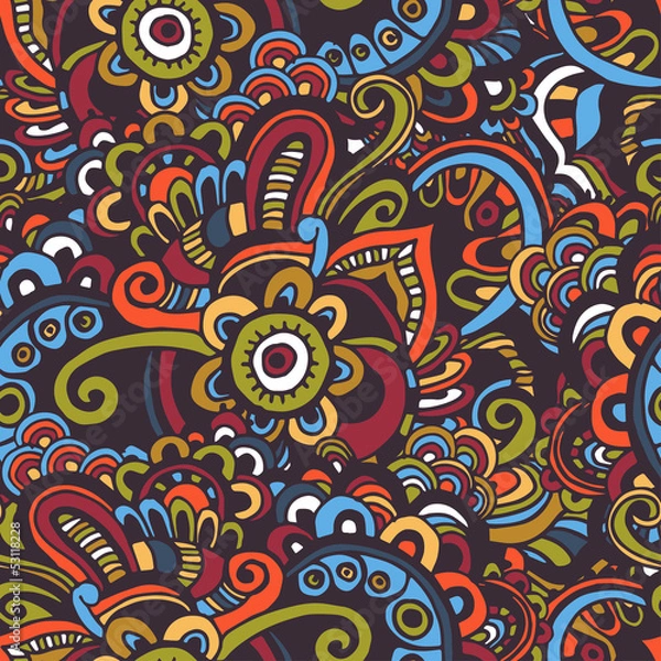 Obraz Oriental seamless pattern