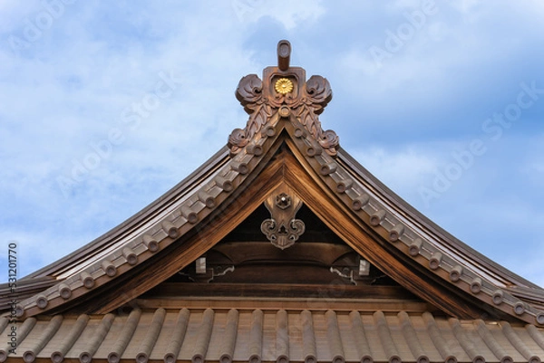 Fototapeta 日本家屋瓦屋根装飾