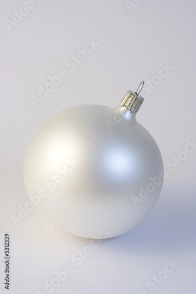 Obraz Christbaumkugel weiß