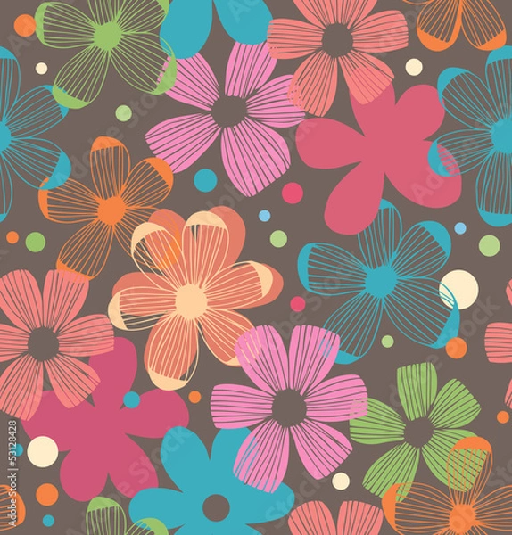 Obraz Floral daisy pattern