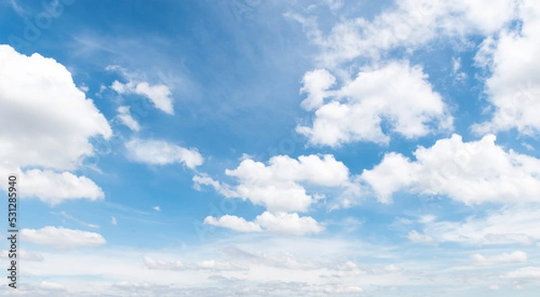 Obraz Blue sky with cloud background