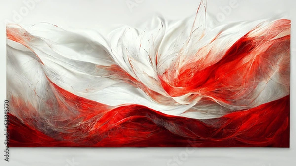 Obraz beautiful abstract red and white background 4k