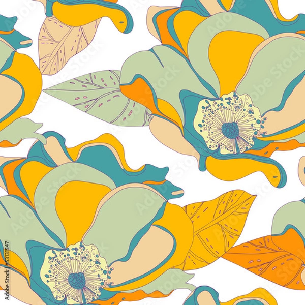 Fototapeta Floral texture