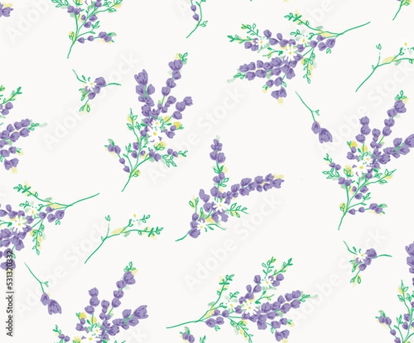 Obraz Lilac Floral Print