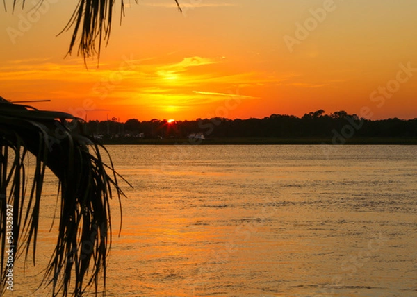 Obraz Sunset over the Intracoastal Waterway