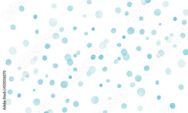 Fototapeta 水彩画。水彩タッチのベクター雪イラスト。雪景色の背景。