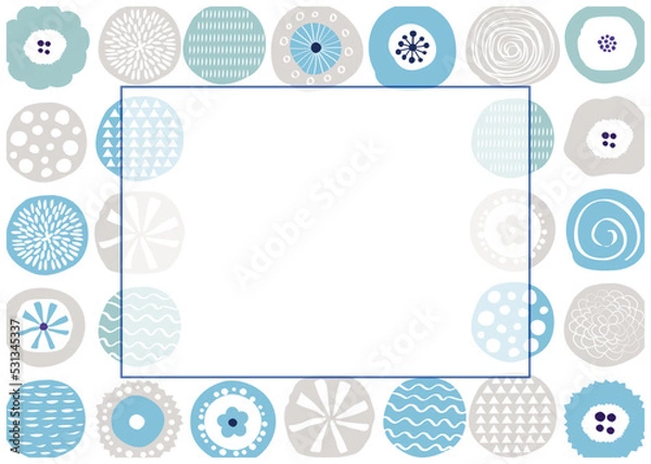 Obraz 北欧風_丸柄フレーム