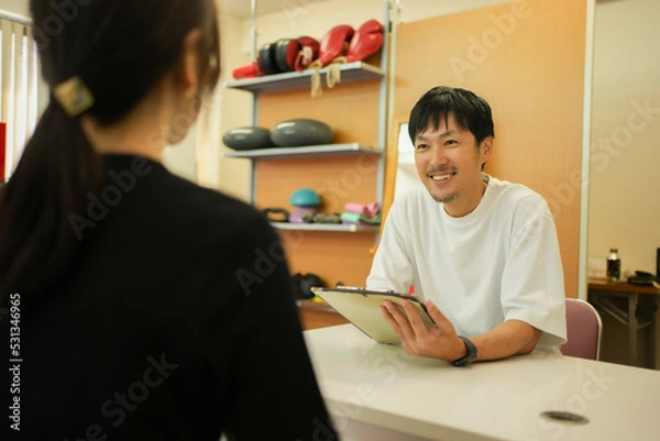 Fototapeta ジムのカウンセリング
