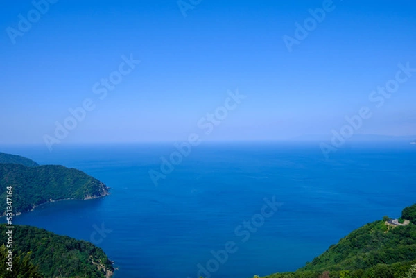 Fototapeta 福井県若狭　レインボーラインから望む日本海