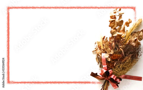 Obraz dry flower frame