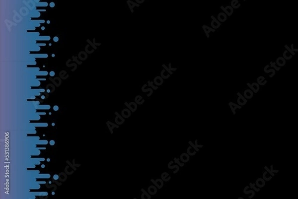 Obraz black abstract background with blue and purple elements