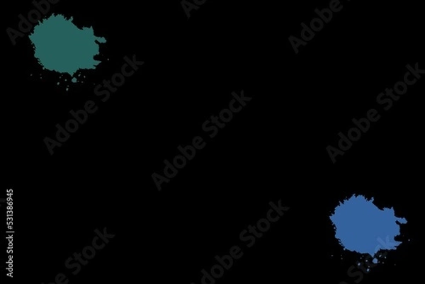 Obraz black abstract background with blue and green colored elements