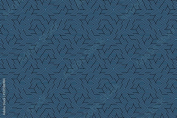Obraz Blue abstract background with black stripes
