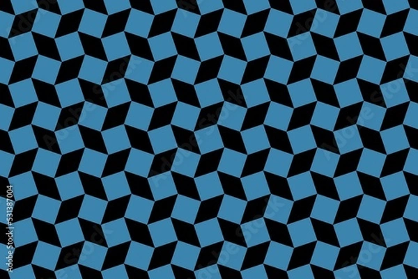 Obraz abstract background with black and blue elements pattern