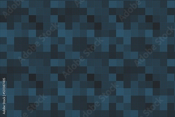 Obraz Abstract background with blue and black square elements pattern