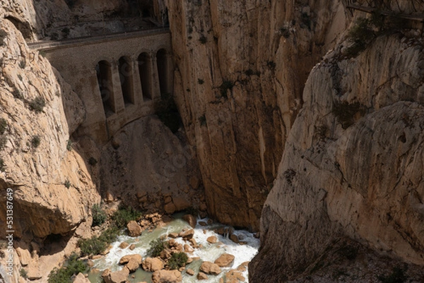 Fototapeta Views on the Caminito del Rey trail, Spain