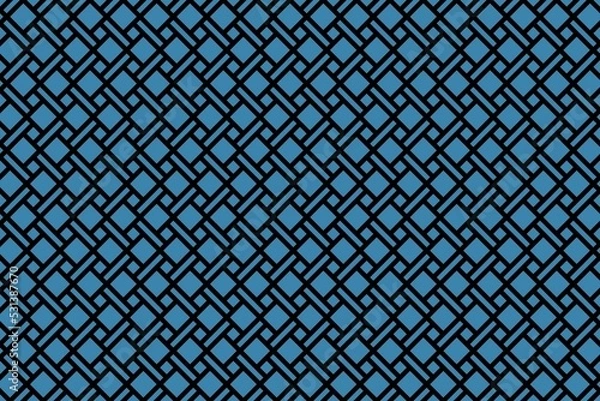 Obraz Blue abstract background with black stripes
