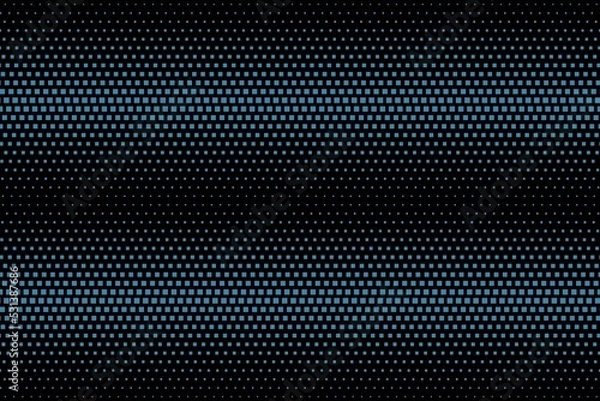 Obraz Black abstract background with blue pattern