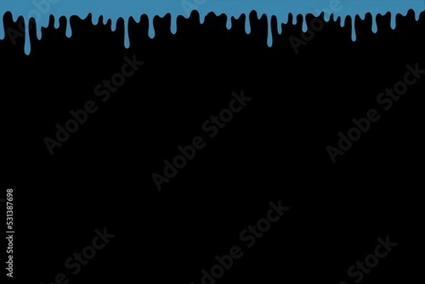 Obraz black abstract background with blue elements