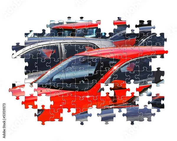 Obraz Car jigsaw