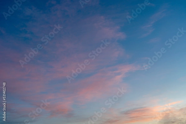 Fototapeta sunset sky with clouds
