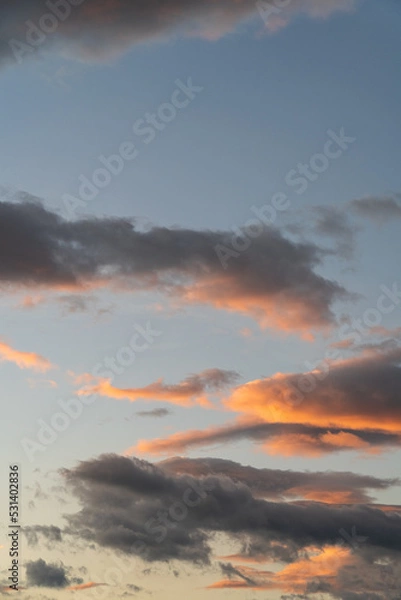 Fototapeta sky at sunset
