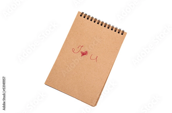 Fototapeta Positive statements. A phrase on a note sheet on a white background. Motivational concept with handwritten text. Craft notebook. phrase