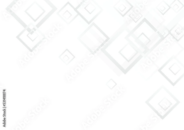 Fototapeta Gray Tile Geometry Vector  Background. Minimal