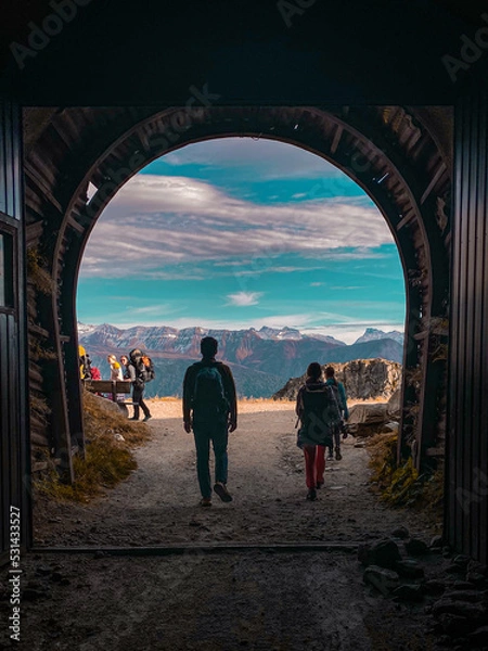 Obraz Blick durch Tunnel 