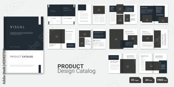 Fototapeta Catalog Design Product Catalogue Layout Design Minimal Catalog Design