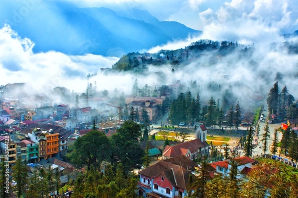 Obraz Sapa in the mist