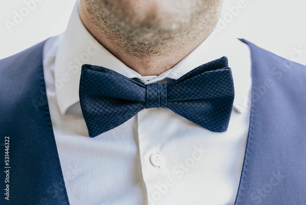 Fototapeta Bräutigam mit Fliege