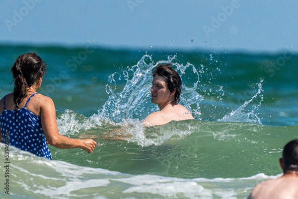 Obraz Playing in the ocean 