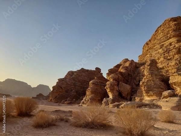 Obraz sunset in the mountains