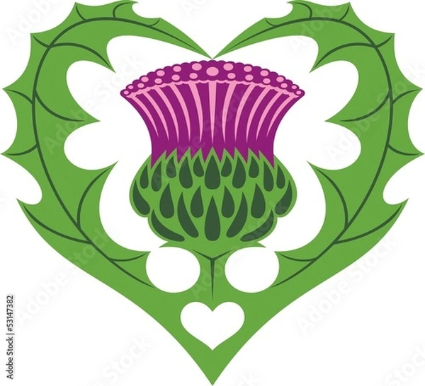 Obraz Scottish Heart & Thistle tattoo