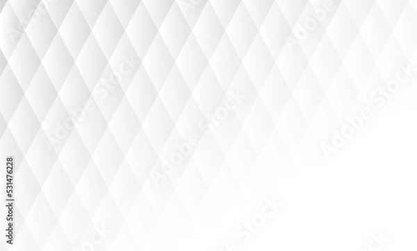 Fototapeta White geometric background template design