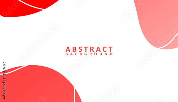 Fototapeta Abstract white and red background design