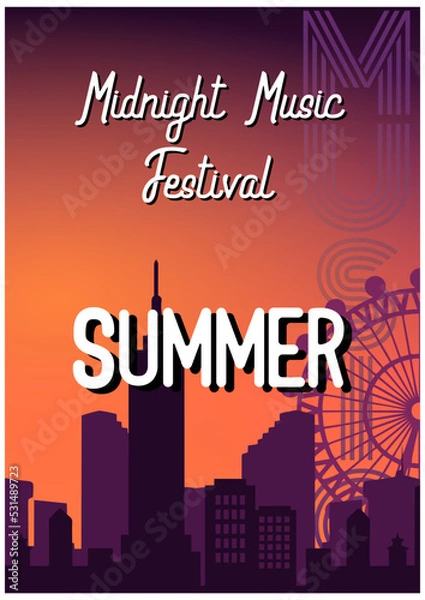 Fototapeta Music Festival Summer