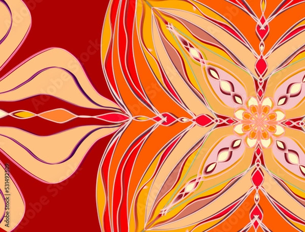 Obraz abstract floral background