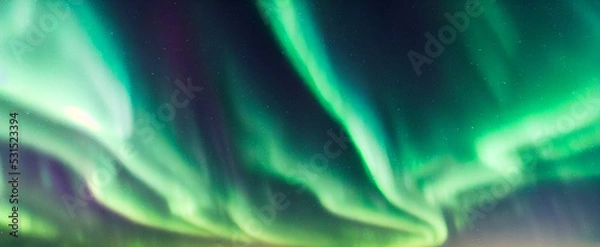 Fototapeta Northern Lights. Aurora borealis with starry in the night sky. Gaming RPG background and texture. Game asset 
