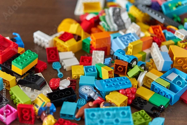 Obraz plastic toy blocks