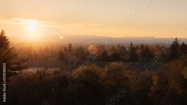 Obraz Portland Sunset from Mt Tabor