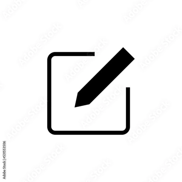Fototapeta Edit icon vector for web and mobile app. edit document sign and symbol. edit text icon. pencil. sign up