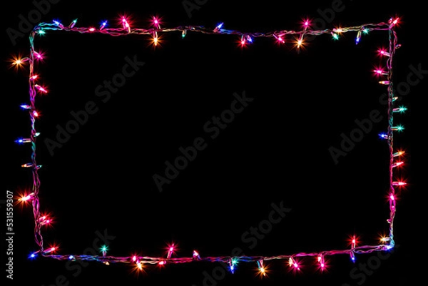 Obraz christmas lights frame