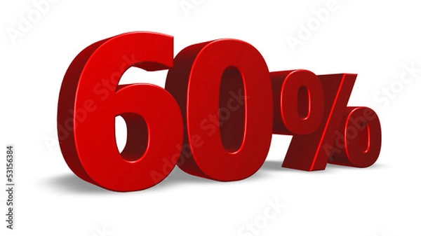 Fototapeta sixty per cent