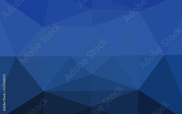 Fototapeta Dark BLUE vector polygonal template.