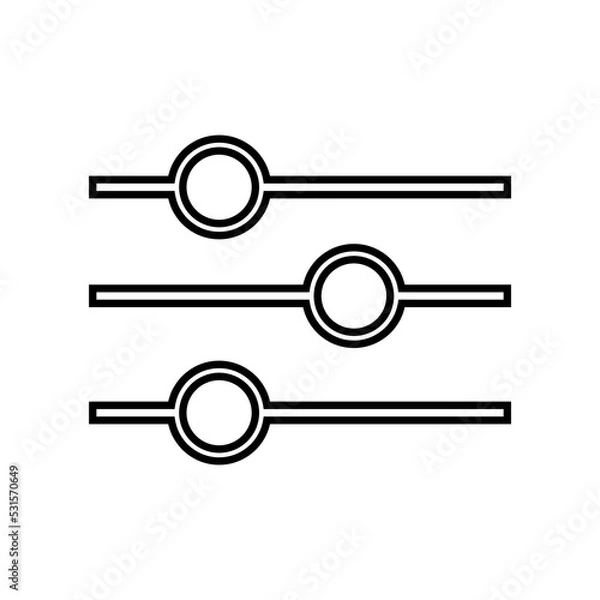 Fototapeta Graphic flat filter icon for your design and website