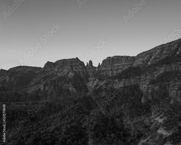Obraz sunset over the mountains