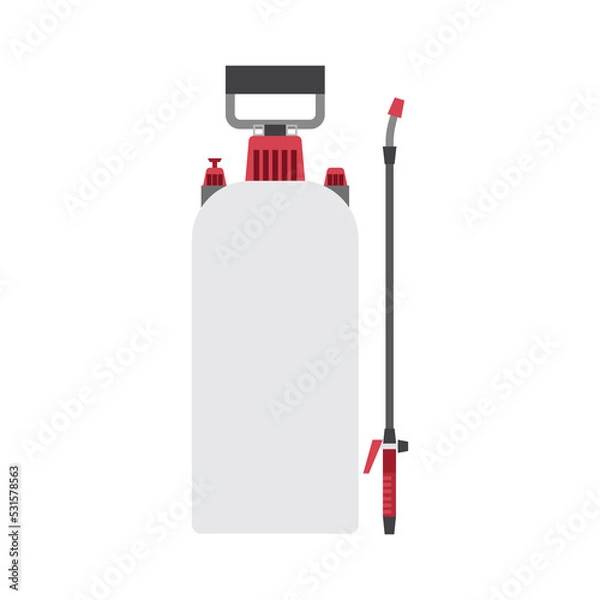 Fototapeta Garden pressure sprayer icon with a color style that is suitable for your modern business