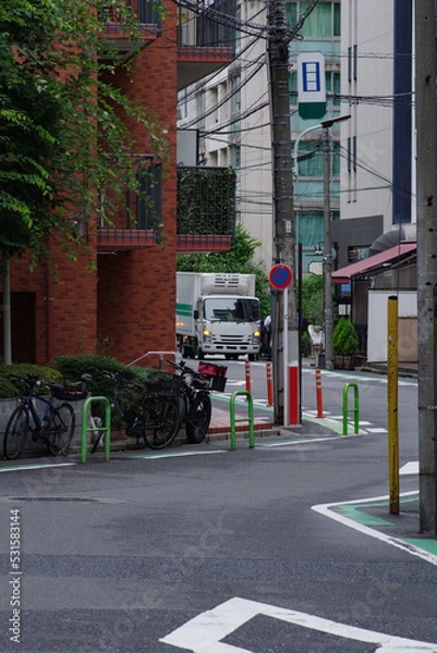 Fototapeta 東京の赤坂6丁目での風景
